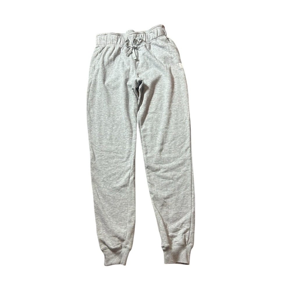 North Face Light Grey Sweatpants - SP, Never Worn, Unique Ruffled Waistb…